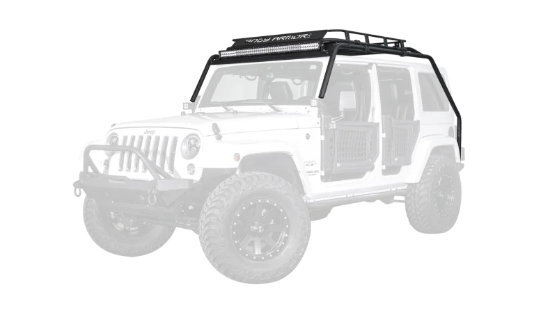 Body Armor 4x4 07-18 Jeep Wrangler JK Windshield Light Bar