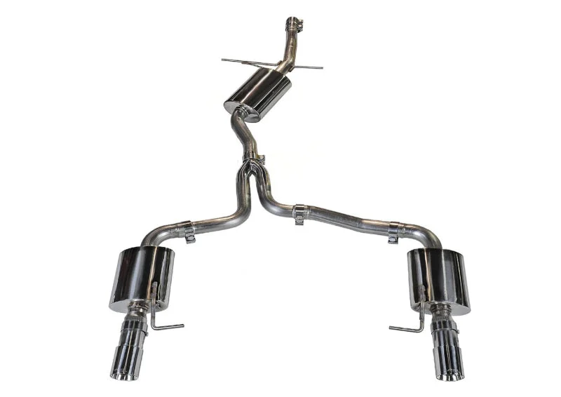 AWE Tuning Audi B8 A4 Touring Edition Exhaust - Dual Outlet Polished Silver Tips