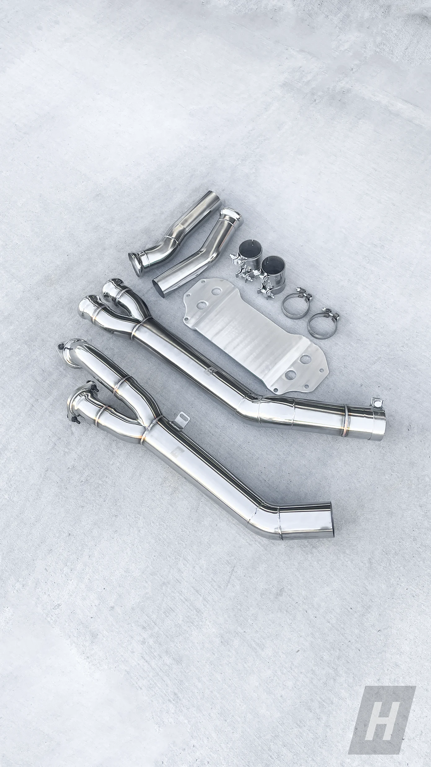 HM S58 Single Midpipe w/ Extended Brace - G87 M2