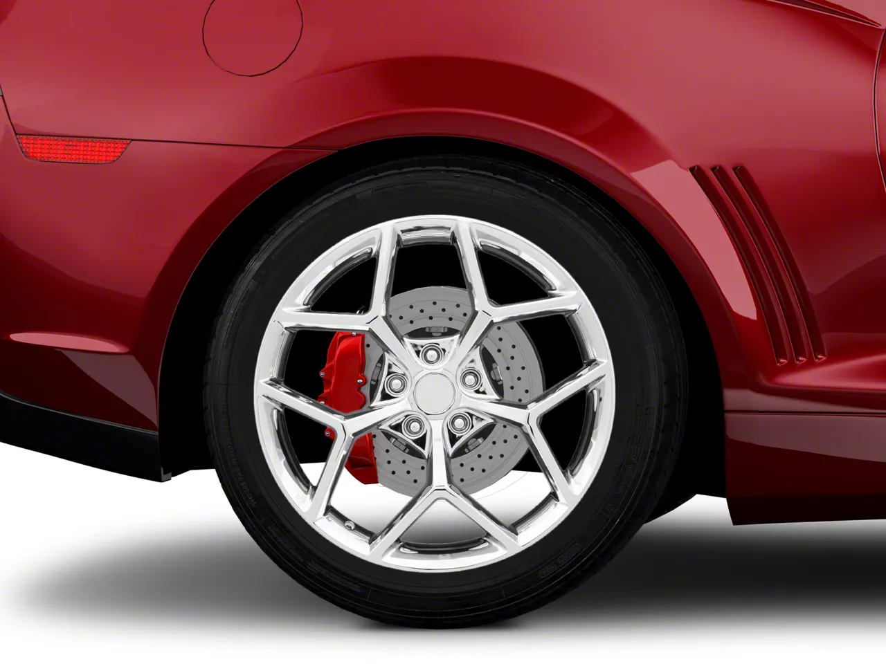 PR126 Chrome Wheel; Rear Only; 20x10; 35mm Offset (10-15 Camaro)