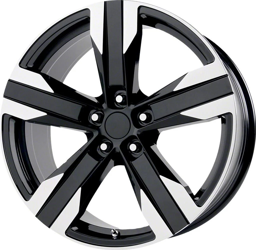 PR135 Gloss Black Machined Wheel; 20x8; 29mm Offset (10-15 Camaro)