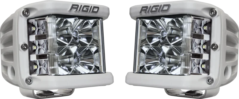 Rigid Industries D-SS - Flood - Set of 2 - White Housing