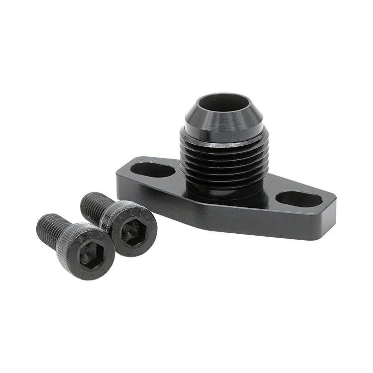 Oil Drain Flange -10AN Male Flare with O-Ring Style Seating Surface (1.500" - 1.750" Bolt Circle)