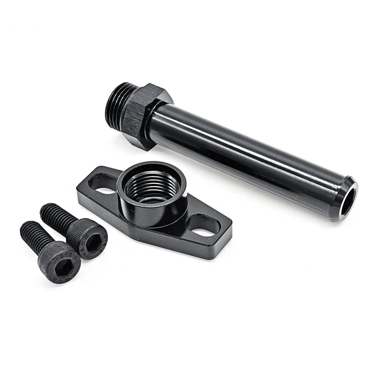 Oil Drain Flange 5/8" Male Barb Extension with O-Ring Style Seating Surface (1.500" - 1.750" Bolt Circle)