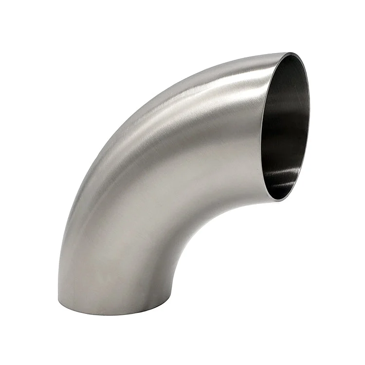 1.500" 16ga 90° Mandrel Bend - (2.250" CLR) - Brushed Finish - 304 Stainless