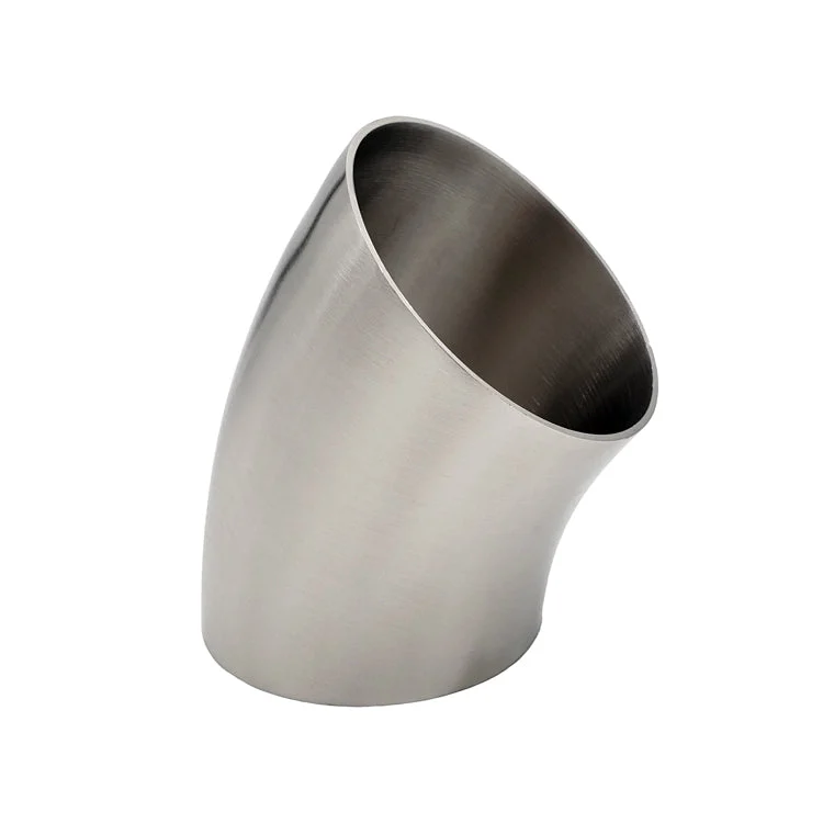 2.500" 16ga 45° Mandrel Bend - (3.750" CLR) - Brushed Finish - 304 Stainless