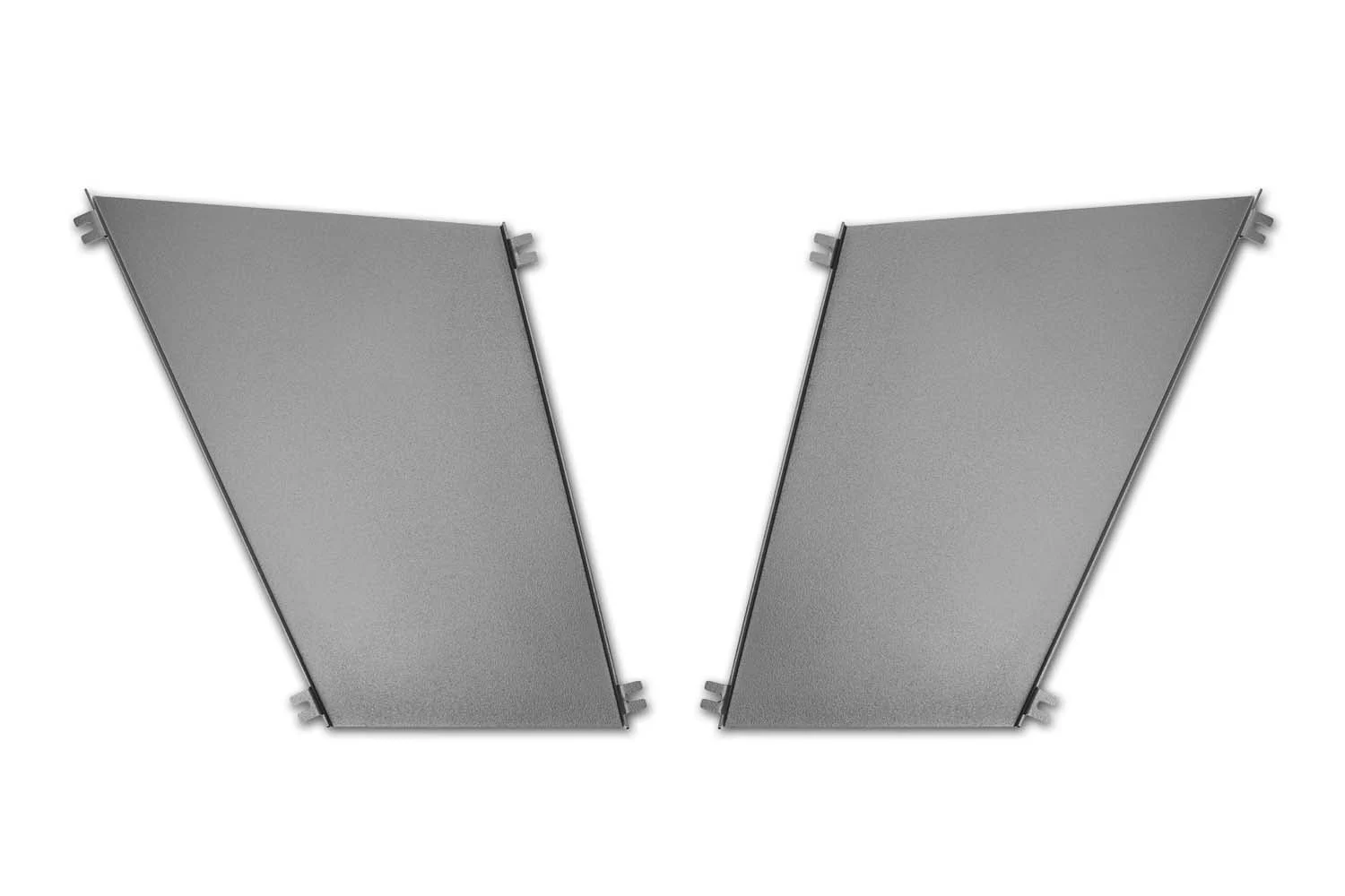 ND MX5 Miata Hood Louver Rain Guard - Powder Coated Black
