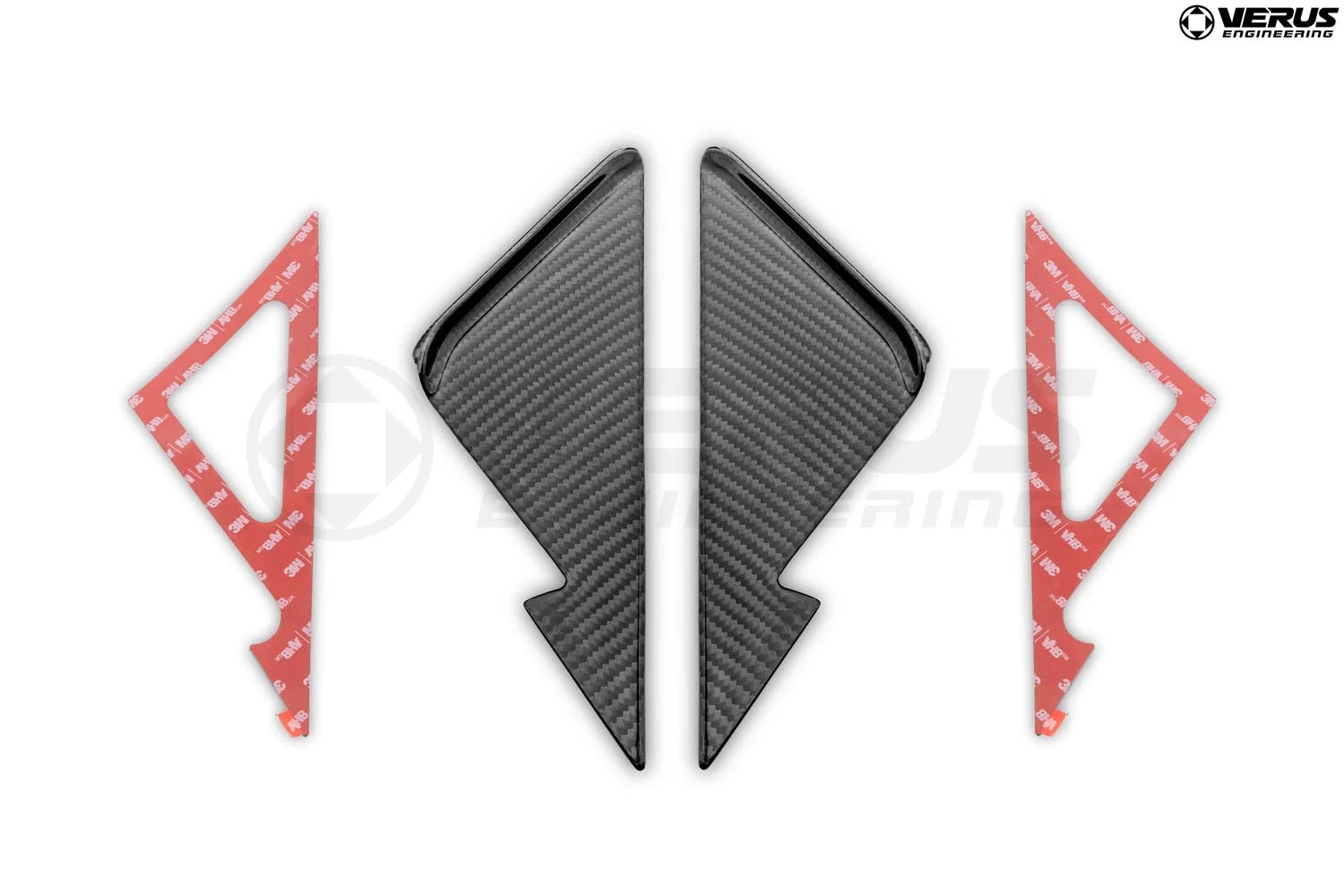 Anti-Buffering Wind Deflectors, Carbon Fiber - G87 BMW M2