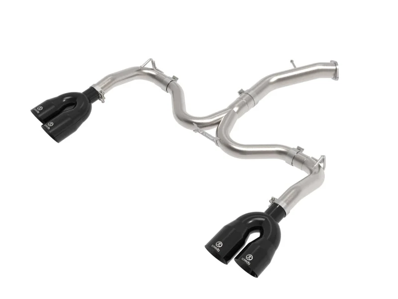 aFe 22-24 Kia Forte GT 1.6L 3in-2.5in 304 Stainless Steel Axle-Back Exhaust w/ Black Tips