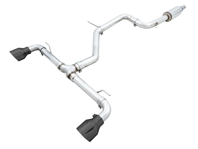 AWE 2022 VW GTI MK8 Track Edition Exhaust - Diamond Black Tips