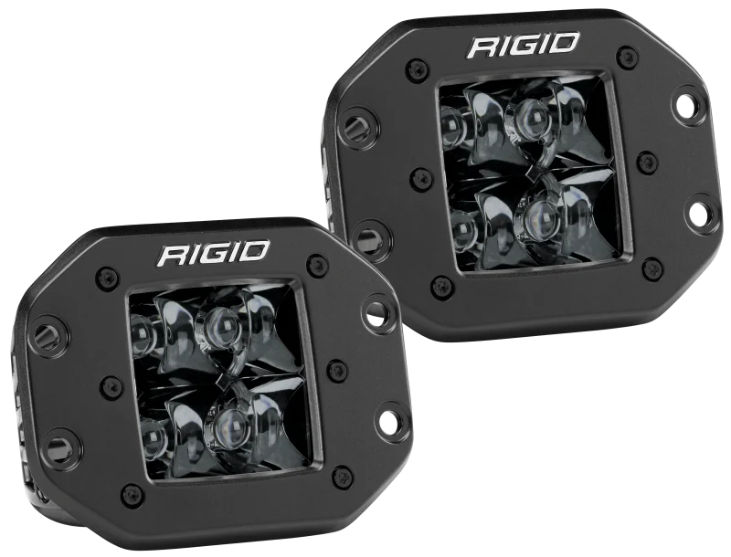 Rigid Industries D2 - Midnight Edition Flush Mount Spot Lights