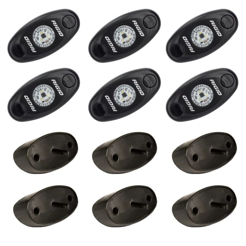 Rigid Industries Rock Light Kit- Cool White (6 lights)