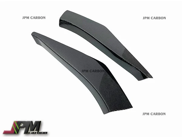[JPMCarbon] B Style Carbon Fiber Front Bumper Side Canards Fits For 2019-2026 Toyota GR Supra A90 A91 Only