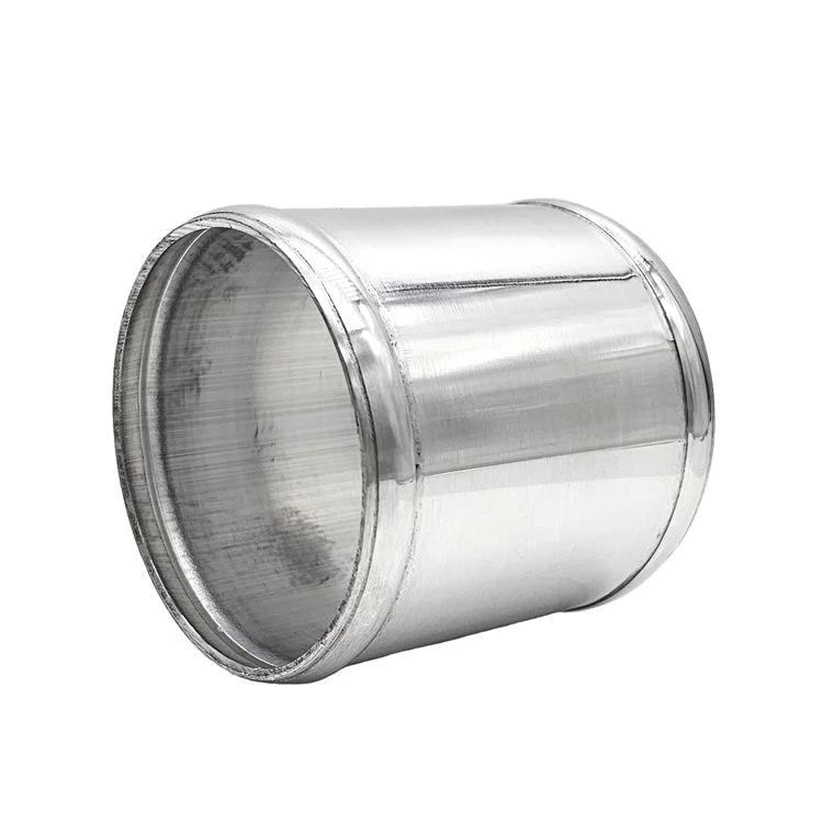 2.500" OD Aluminum Joiner with Bead Rolled Ends - Polished OD - 6061 Aluminum
