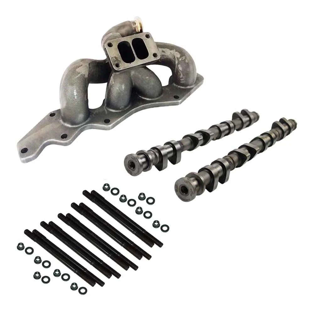 Ford Focus SE Duratec Twin scroll T3 turbo manifold 90 degree wastegate + 282°/ 262° Camshaft For Ford Duratec + Mazda Focus 2.0L 2.3L 2.5L Duratec HE 4 cylinder engine Head Stud Set with 10 units - PRE SALE