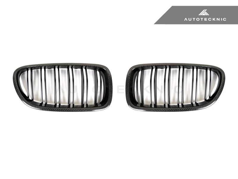AutoTecknic Dual-Slats Carbon Fiber Front Grille Set - F10 5-Series | M5