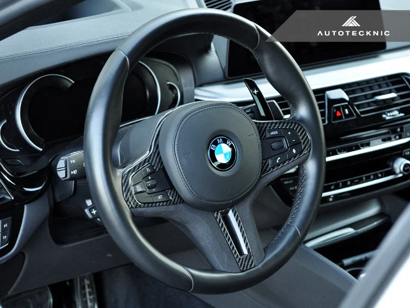 AutoTecknic Carbon Alcantara Steering Wheel Trim - F97 X3M | F98 X4M