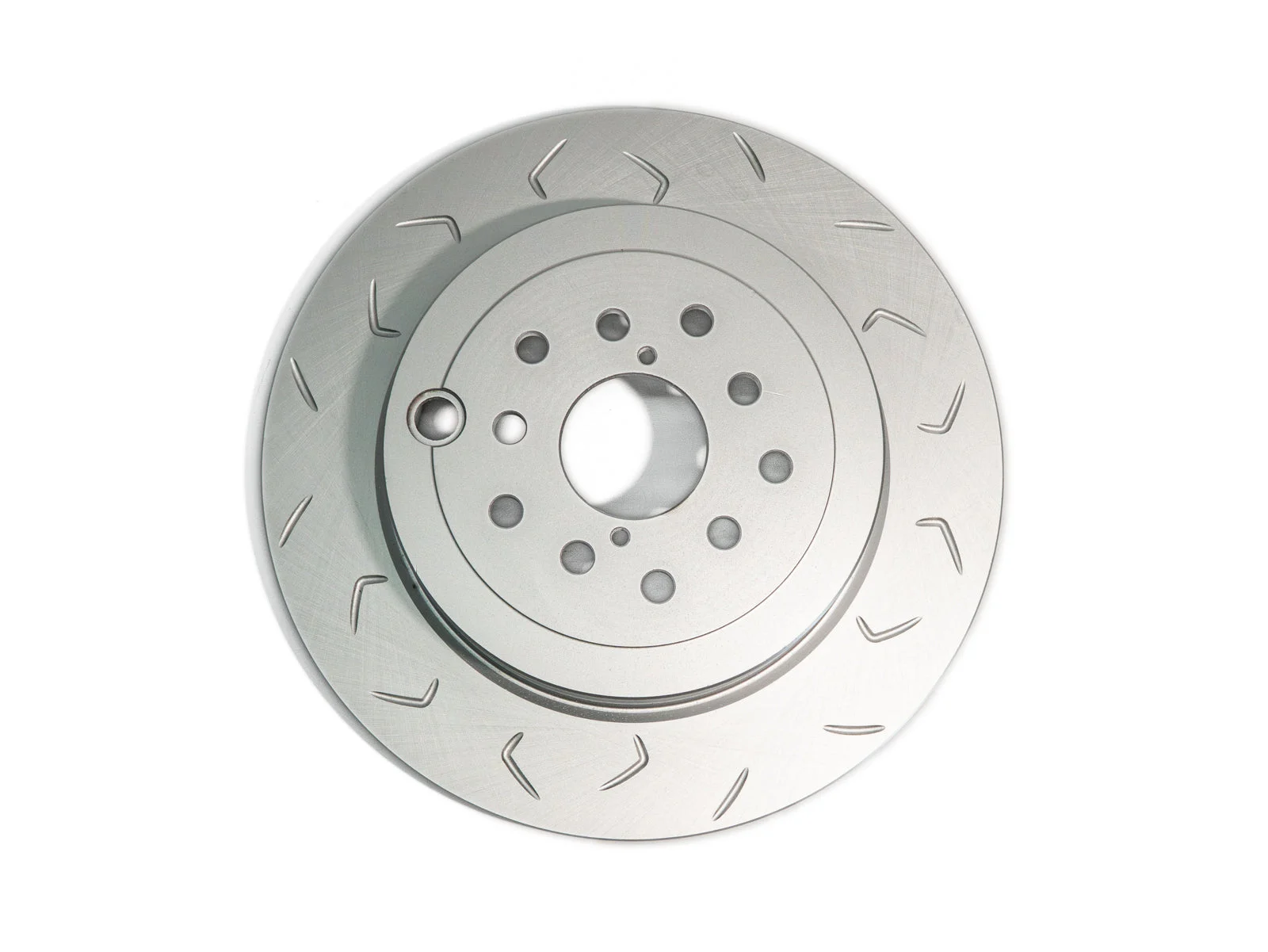 FactionFab Slotted Rear Rotor V2 Dual Drilled - Subaru STI 2008-2017