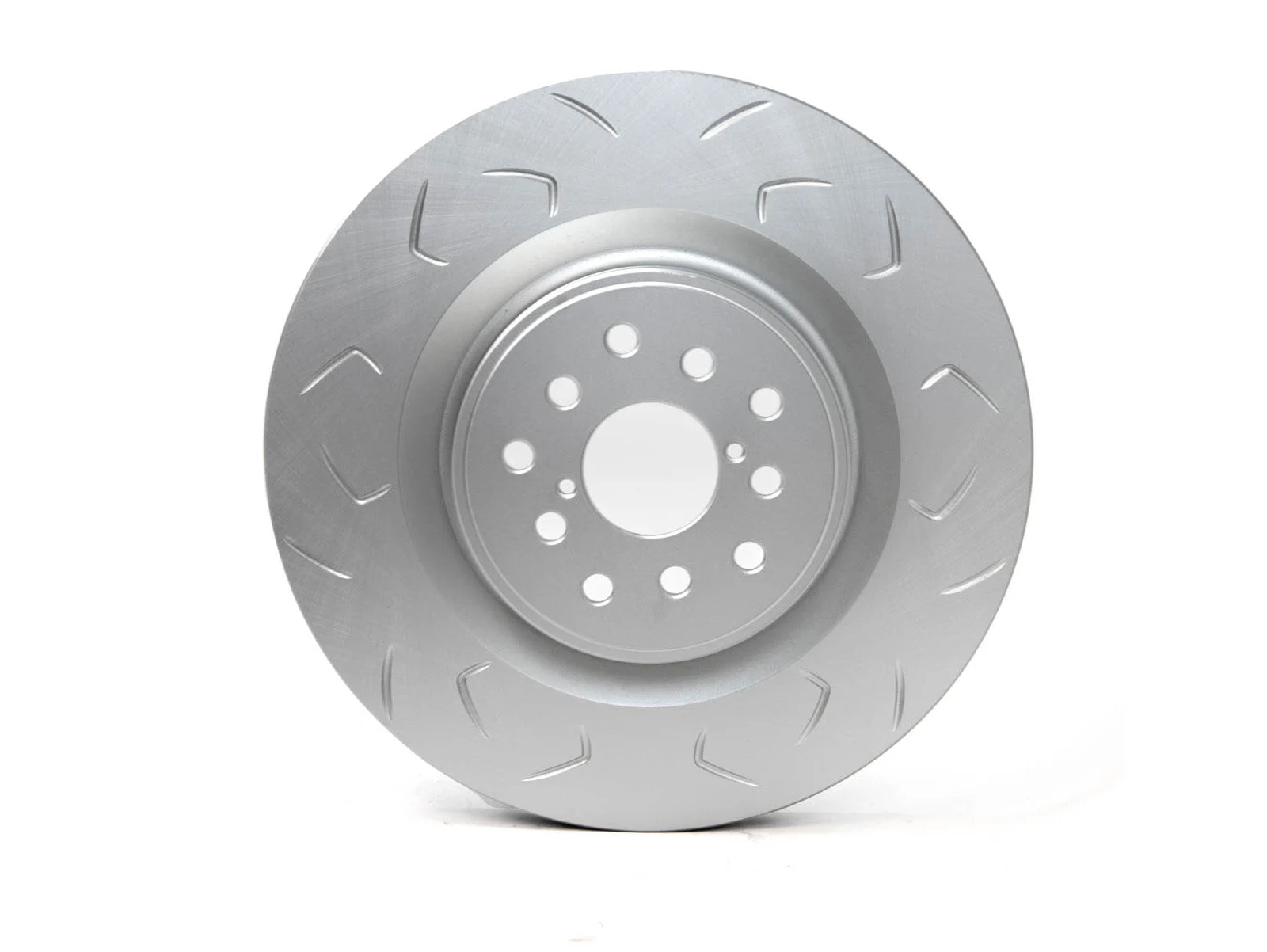 FactionFab Slotted Front Rotor V2 Dual Drilled - Subaru STI 2018-2021