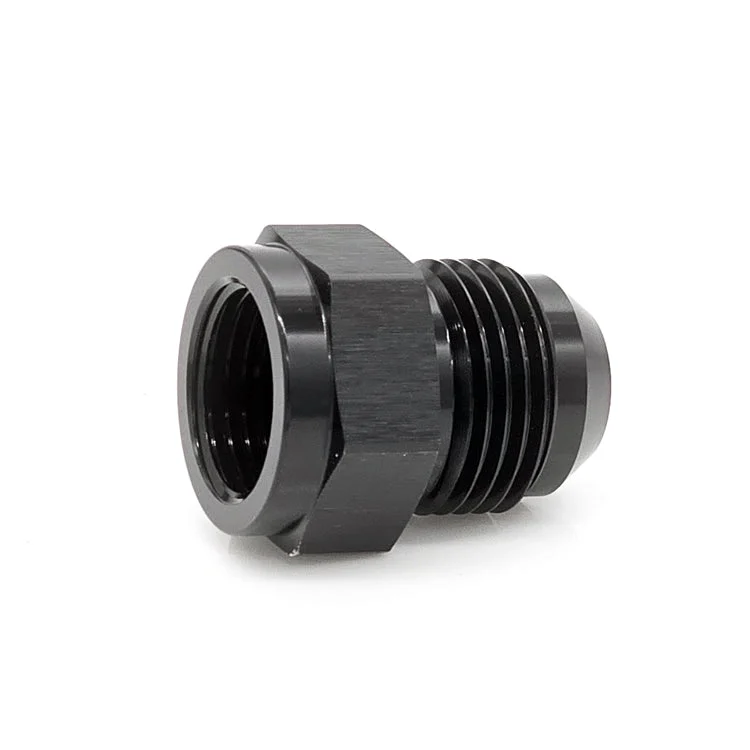 -6AN Female AN to -10AN Male AN Flare Expanding Adapter, Black Hard Anodized