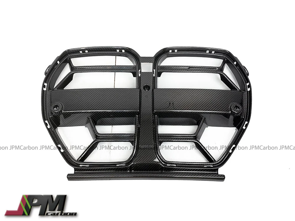 [JPMCarbon] CSL Style Dry Carbon Front Nose Replacement Grille w/o ACC Fits For 2020-2025 BMW G80 M3 / G82 M4 Only