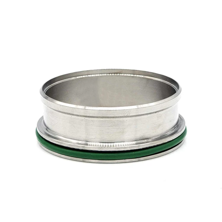 HD Clamp Flange for 3.000" OD Tubing, CP2 Titanium, FKM O-Ring