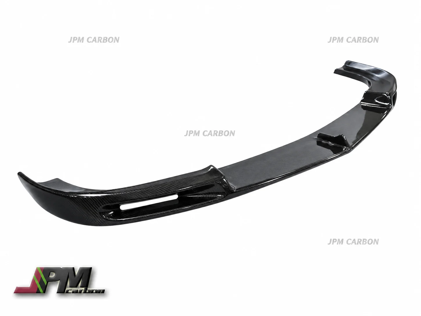 V Style Carbon Fiber Front Bumper Add-on Lip Fits For 2012-2014 Mercedes-Benz W204 C204 Facelift C63 Only