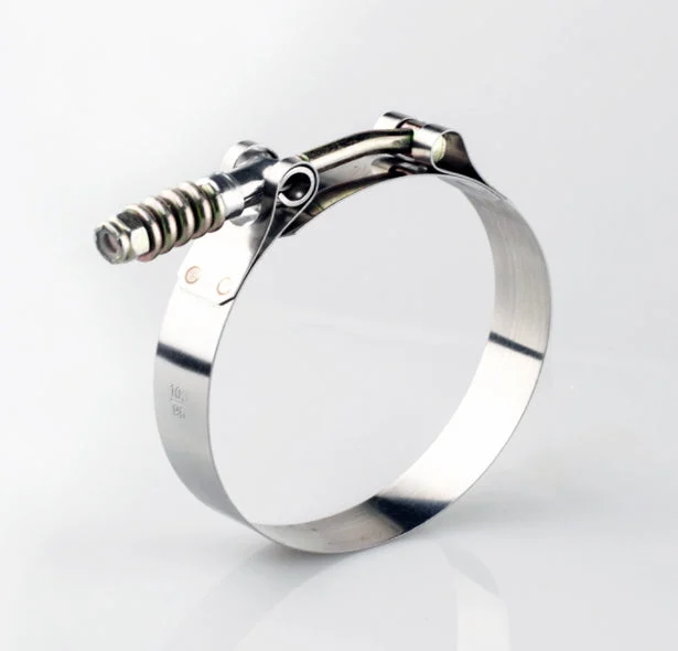 Light Duty Spring Loaded T-Bolt Clamp 304 Stainless - For 2.000" ID Silicone (Clamping Range: 2.25" - 2.55")
