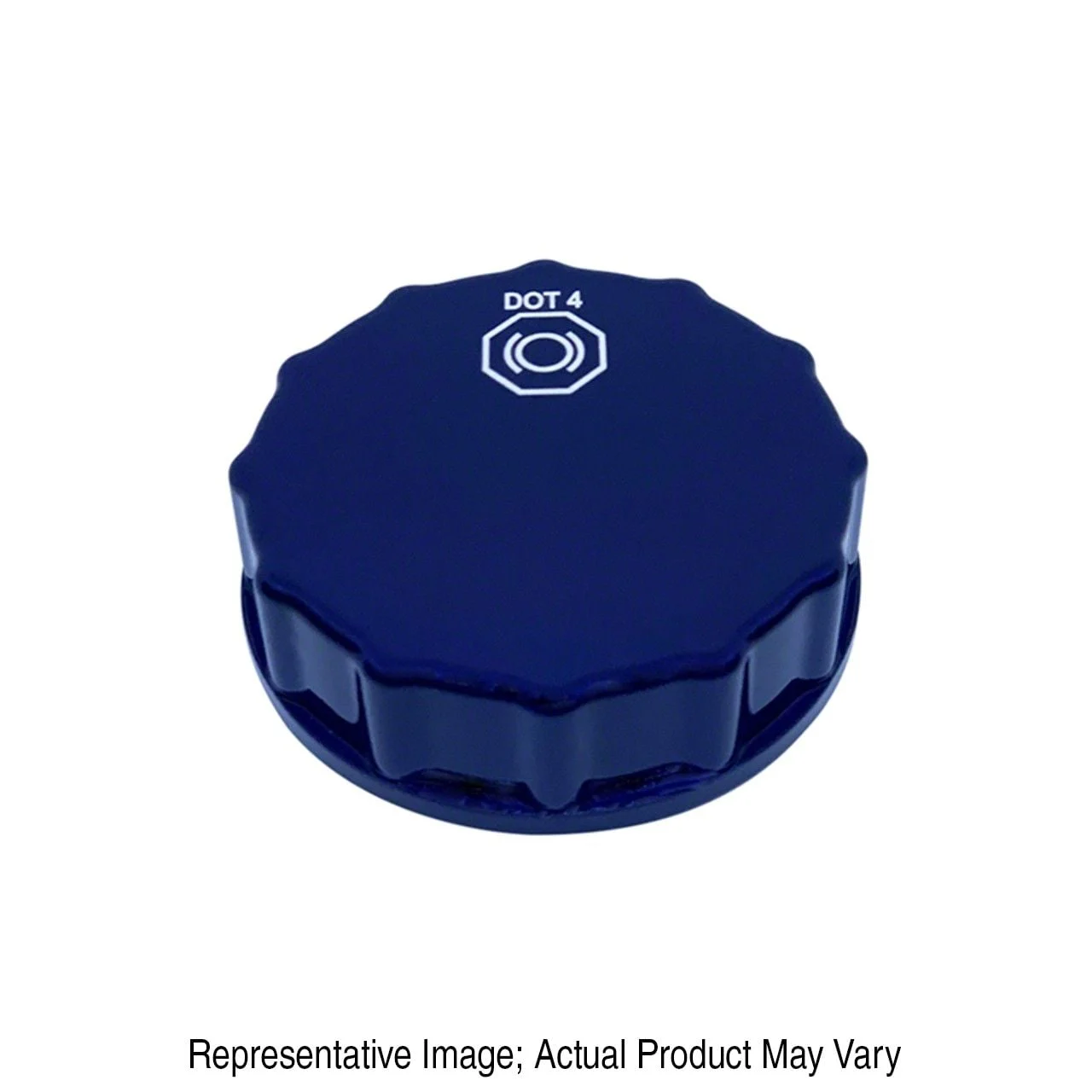 American Brothers Design Brake Fluid Cap; Competition Orange (15-23 Mustang)