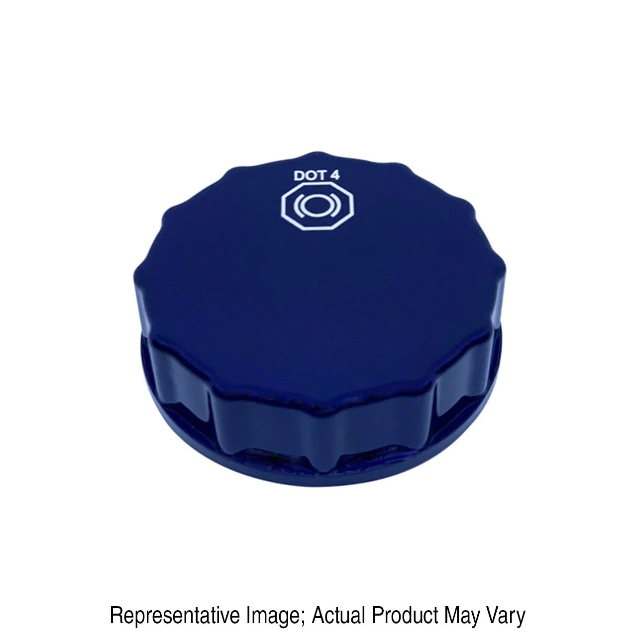 American Brothers Design Brake Fluid Cap; Wimbledon White (15-23 Mustang)