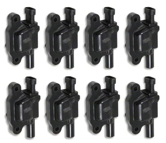 Accel SuperCoil Ignition Coils; Black; 8-Pack (10-13 6.2L Camaro)