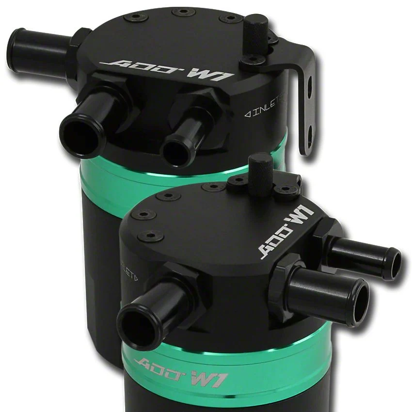 ADD W1 Baffled Oil Catch Can Kit V3; Green Ring (17-26 F-350 Super Duty, Excluding Diesel)