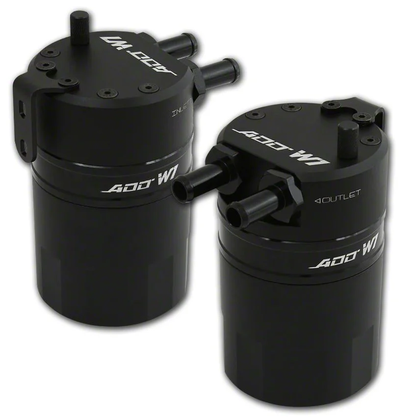 ADD W1 Baffled Oil Catch Can Kit V3.3; Black Ring (14-18 Sierra 1500)