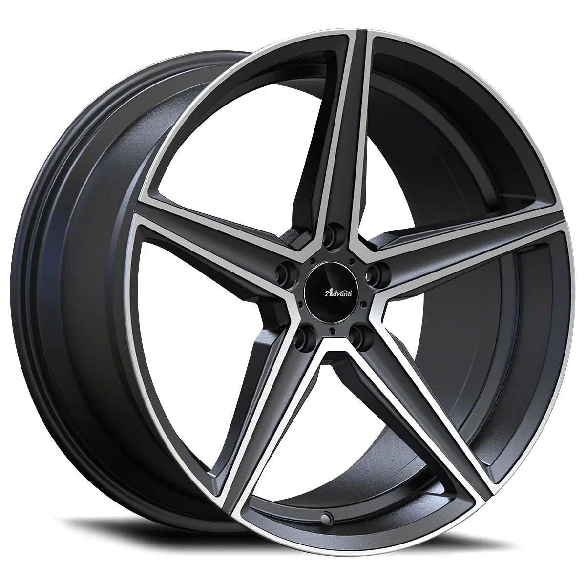 Advanti Cammino Matte Gray Machined Wheel; Rear Only; 20x10; 45mm Offset (08-23 RWD Challenger, Excluding Widebody)