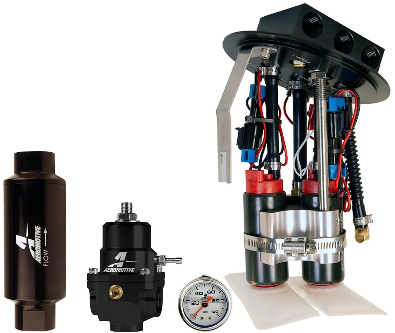 Aeromotive Direct Drop-In Fuel Pump Kit; Dual 340 LPH (11-17 Mustang; 18-20 Mustang GT, EcoBoost)