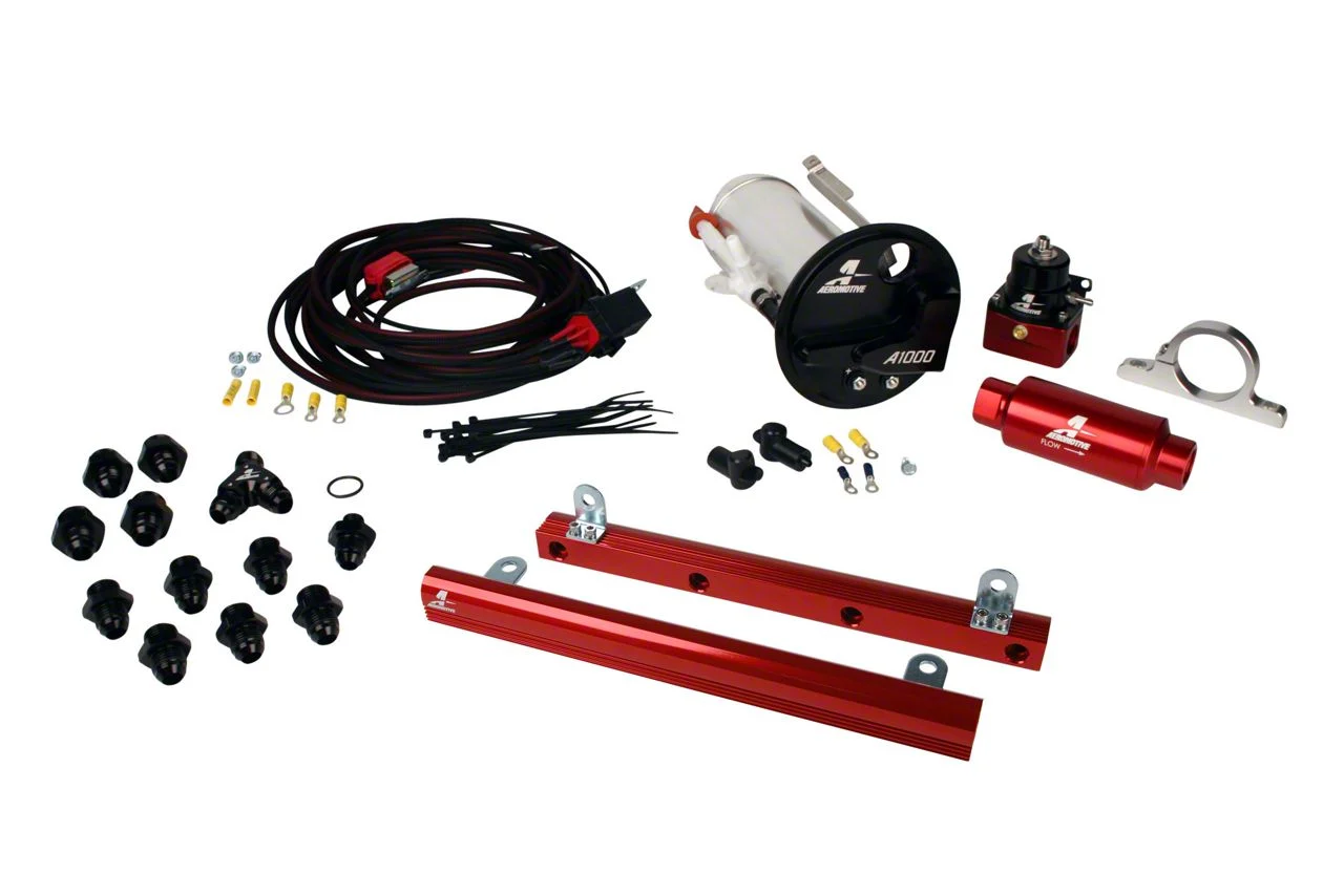 Aeromotive Stealth A1000 Race Fuel System with 5.4L 4V Fuel Rails (07-12 Mustang GT500)