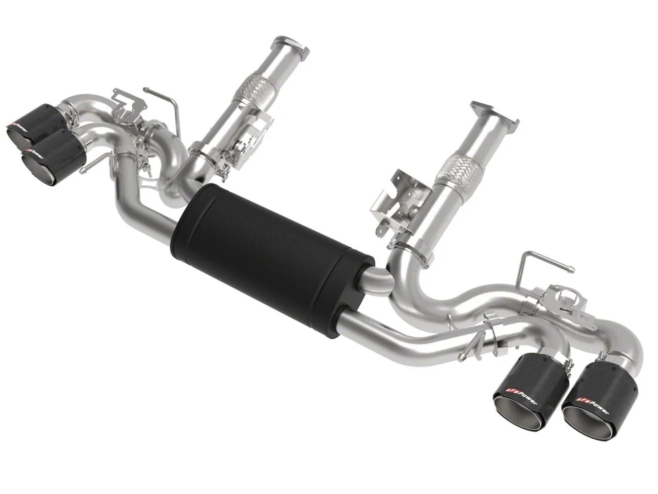 AFE MACH Force-XP Cat-Back Exhaust System with Carbon Fiber Tips (20-26 6.2L Corvette C8 w/ NPP Dual Mode Exhaust)