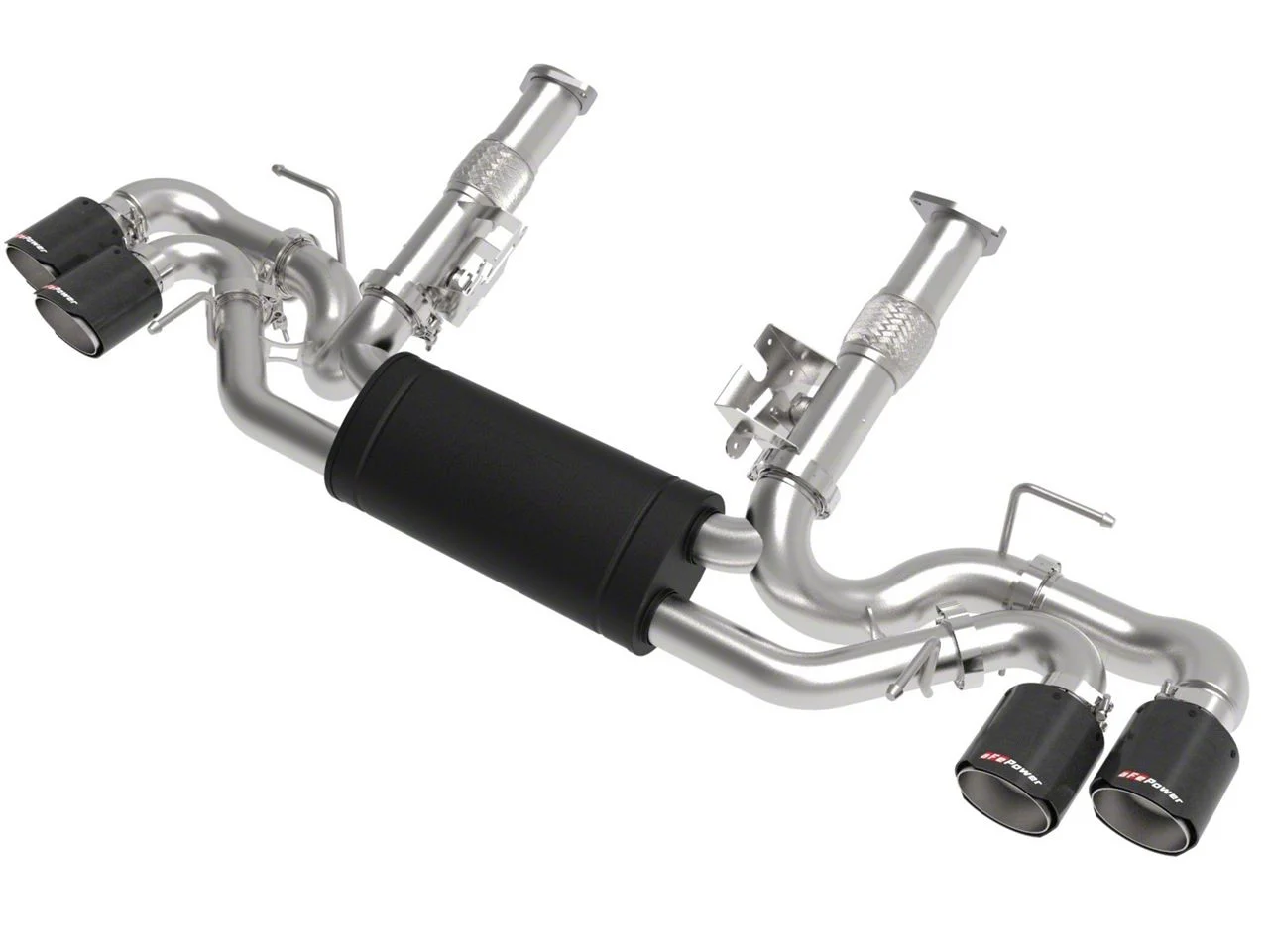 AFE MACH Force-XP Cat-Back Exhaust System with Carbon Fiber Tips (20-26 6.2L Corvette C8 w/o NPP Dual Mode Exhaust)