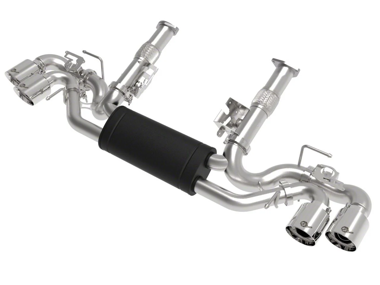 AFE MACH Force-XP Cat-Back Exhaust System with Polished Tips (20-26 6.2L Corvette C8 w/ NPP Dual Mode Exhaust)
