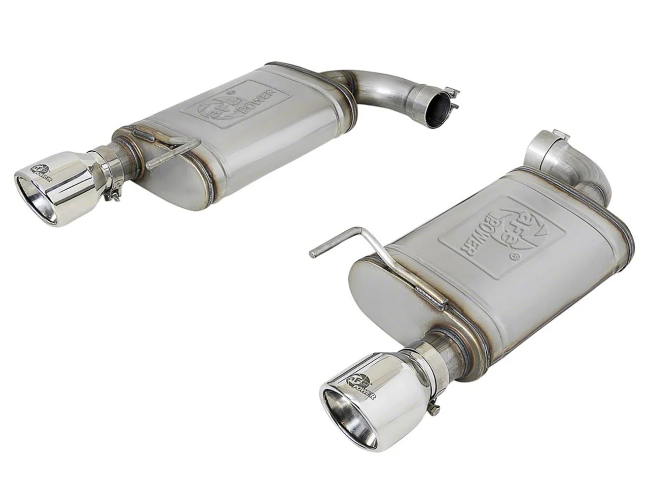 AFE MACH Force-XP 2.50-Inch Axle-Back Exhaust System with Polished Tips (15-17 Mustang GT)