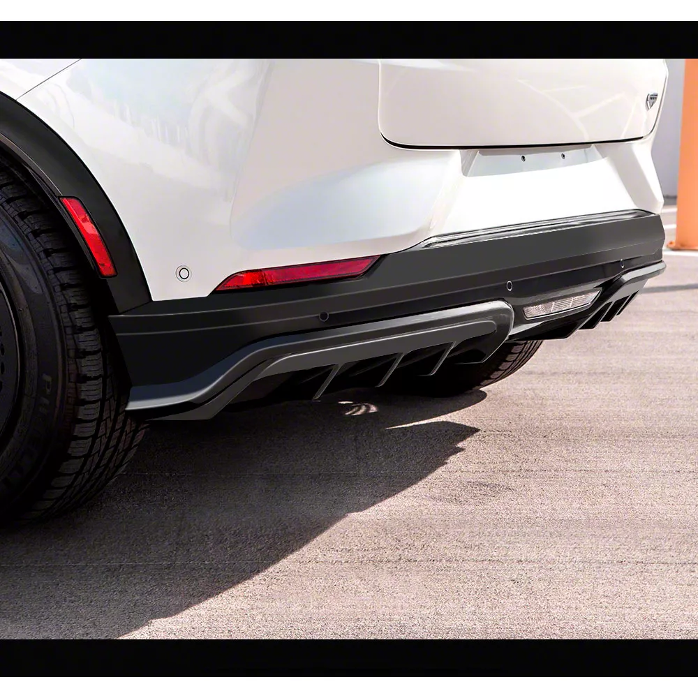 Air Design Rear Diffuser; Satin Black (21-26 Mustang Mach-E, Excluding GT)