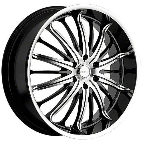 Akuza Belle Gloss Black Machined Wheel; 20x8.5; 35mm Offset (08-23 RWD Challenger, Excluding Widebody)