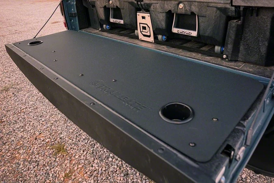 AL Offroad Products Onyx Trailgate Panel with Cupholders (03-18 RAM 3500 w/o RAM Box)