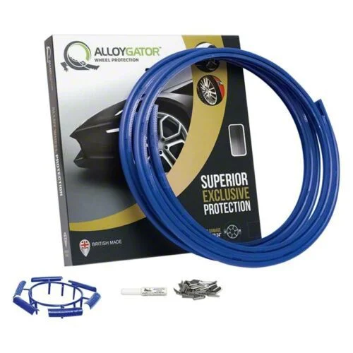 AlloyGator Wheel Protectors; Blue (Universal; Some Adaptation May Be Required)