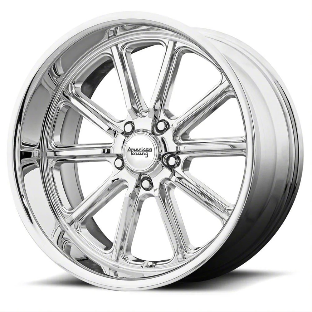 American Racing Rodder Chrome Wheel; 18x8; 15mm Offset (08-23 RWD Challenger, Excluding Widebody)