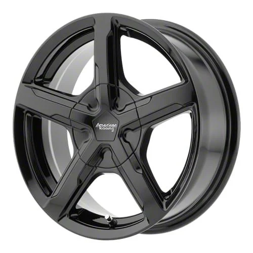 American Racing Trigger Gloss Black Wheel; 18x8; 15mm Offset (08-23 RWD Challenger, Excluding Widebody)