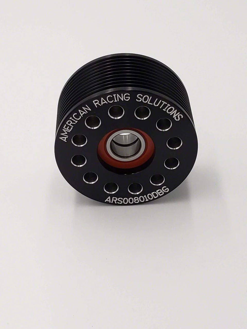 American Racing Solutions Double Bearing Grooved Billet Idler Pulley; 80mm x 10-Rib (Universal; Some Adaptation May Be Required)