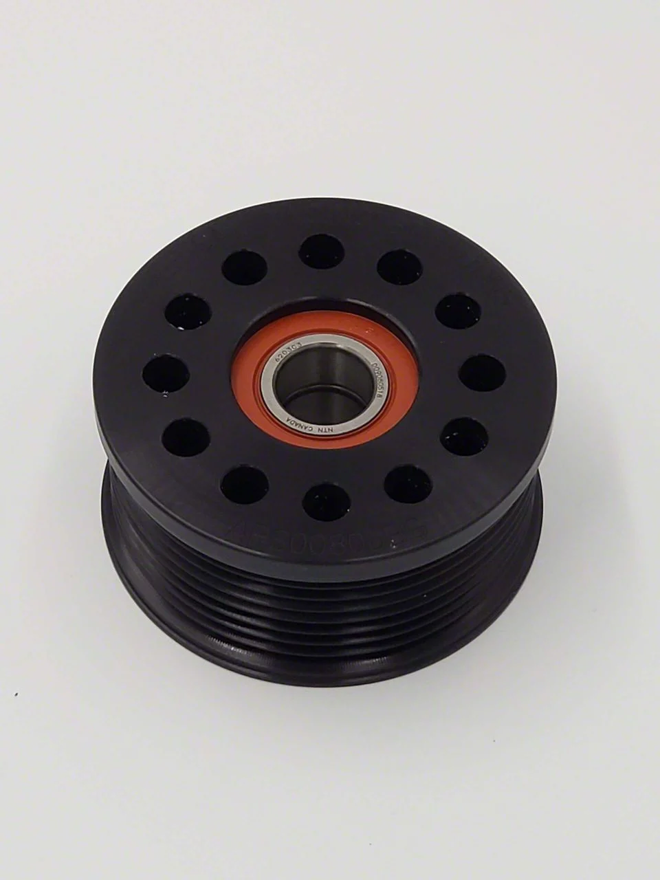 American Racing Solutions Double Bearing Grooved Billet Idler Pulley; 80mm x 12-Rib (Universal; Some Adaptation May Be Required)