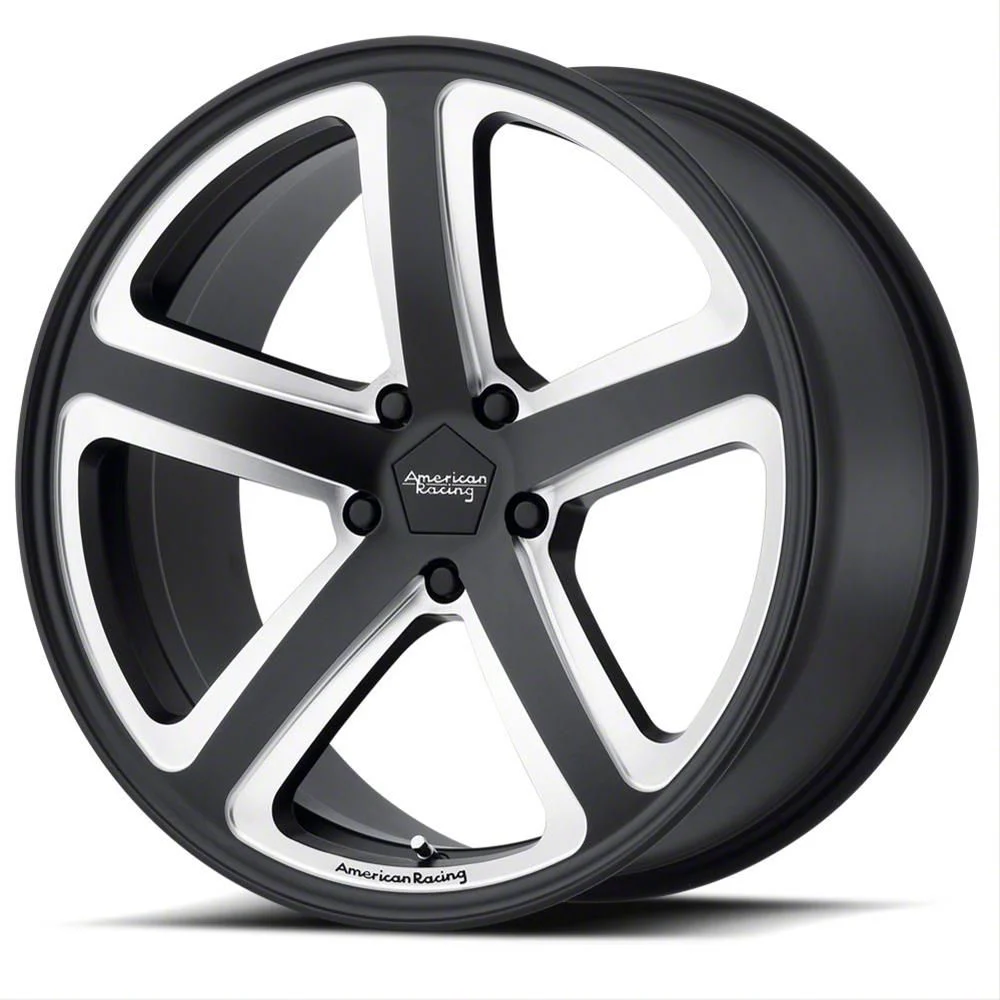 American Racing Hot Lap Satin Black Milled Wheel; 20x9; 25mm Offset (11-23 RWD Charger, Excluding Widebody)