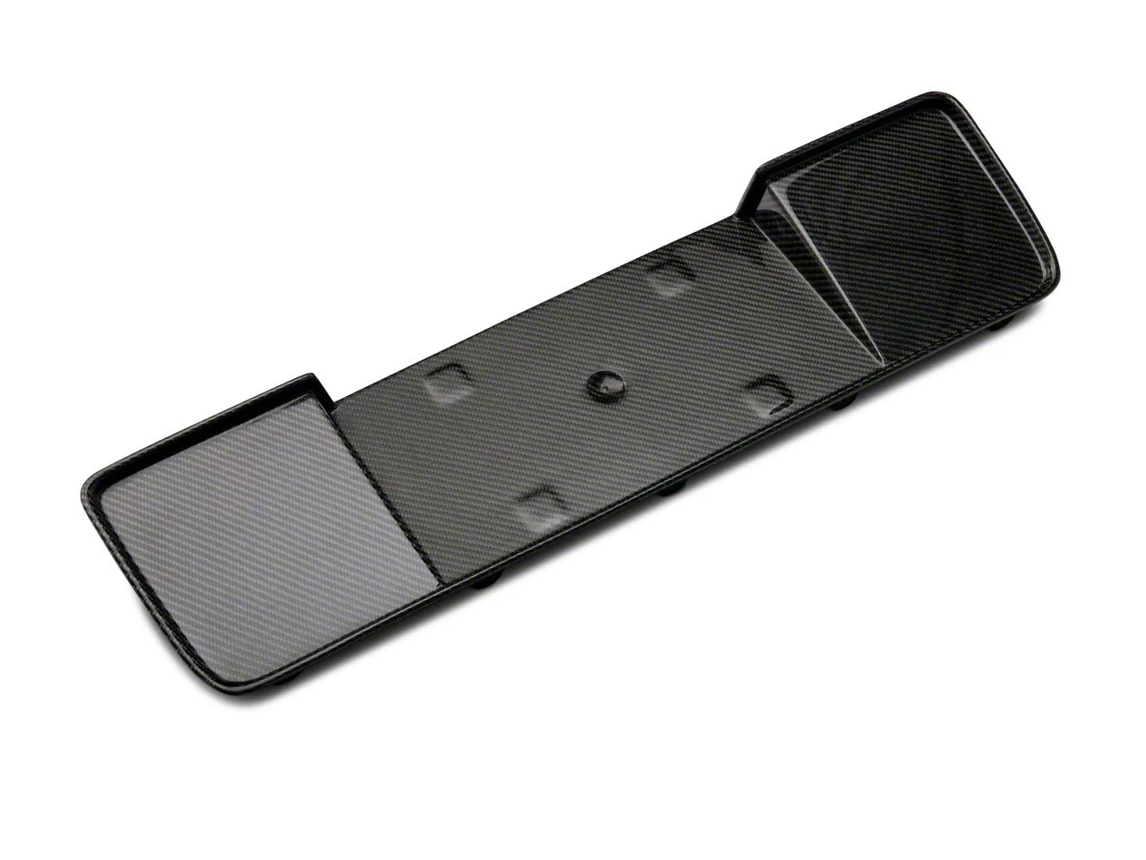 Anderson Composites Rear License Plate Panel; Carbon Fiber (13-14 Mustang)